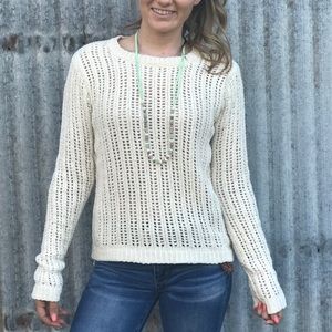 Open Knit Chenille Sweater